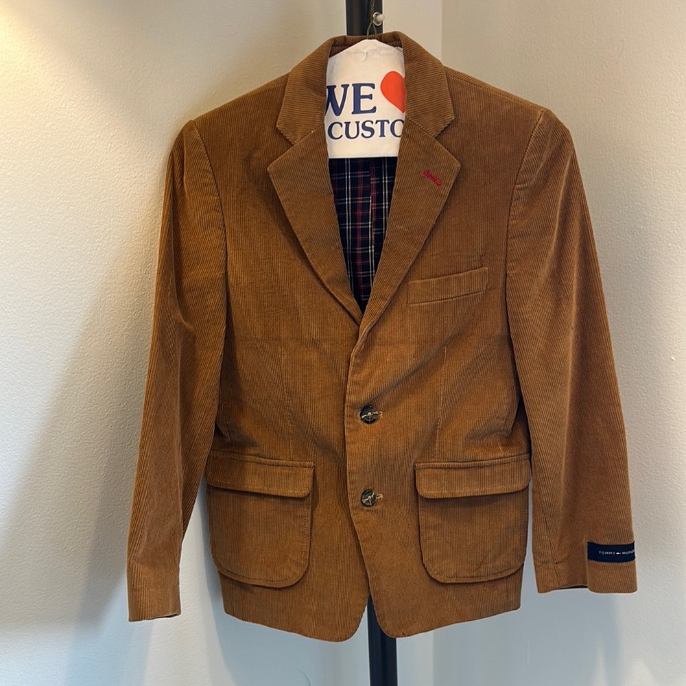 Tommy Hilfiger boy’s Brown Corduroy Blazer